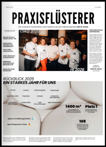 Praxiszeitung edel & weiss – Praxisflüsterer mit Nachrichten und Updates aus unserer Zahnarztpraxis